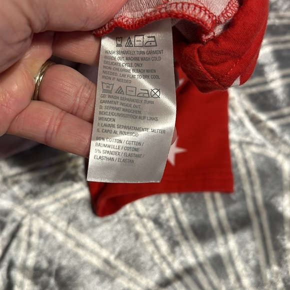 Quacker Factory French Terry Star Bright Hooded Top EUC 3X - Picture 7 of 7